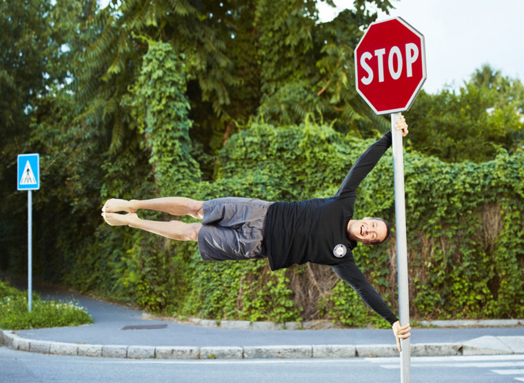 Dominic Lacasse - Most chin ups in the human flag position
Photo Credit: Paul Michael Hughes/Guinness World Records
